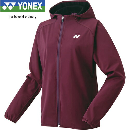ヨネックス YONEX レディース テニスウェア ジャケット ウォームアップパーカー プルーン 58105 583