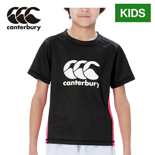 カンタベリー CANTERBURY キッズ ラグビーウェア シャツ ジュニアプラクティスジャージ JR.PRACTICE JERSEY ブラック RGJ33758 19