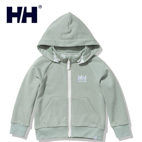 ヘリーハンセン HELLY HANSEN キッズ パーカー ロゴフルジップスウェットフーディー K Logo Full-zip Sweat Hoodie アクアグレー HJ32305 AH