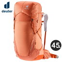 ドイター deuter レディース バックパック エアコンタクト ウルトラ 45＋5 SL AIRCONTACT ULTRA 45＋5 SL シエナ×パプリカ D3360022 5911