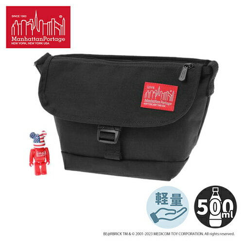 ޥϥåݡơ Manhattan Portage ʥ å󥸥㡼Хå եå åѡݥå w/ ٥֥å 2023 Nylon Messenger Bag Flap Zipper Pocket w/ BERBRICK 2023 ֥å MP1603FZPBERBRICK23 Black