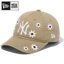 ニューエラ NEW ERA キッズ 帽子 Youth 9TWENTY MLB Flower Embroidery ニューヨーク・ヤンキース カーキ 13762817 KHA