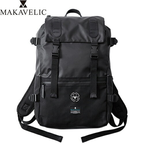 マキャベリック リュック メンズ マキャベリック MAKAVELIC バックパック ダブルベルト デイパック DOUBLE BELT DAYPACK ブラック 3123-10108