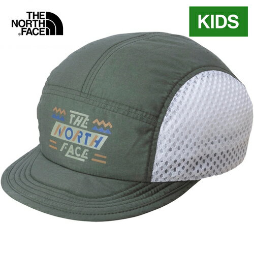 ザ・ノース・フェイス ノースフェイス キッズ 帽子 エニーランパッカブルキャップ Kids' Anyrun Packable Cap タイムグリーン NNJ02305 TG