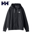 ヘリーハンセン HELLY HANSEN メンズ レディース パーカー HHロゴフルジップスウェットフーディー HH Logo Full-zip Sweat Hoodie ブラック HH32409 K