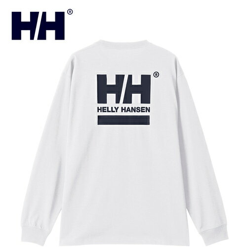 ヘリーハンセン Tシャツ メンズ ヘリーハンセン HELLY HANSEN メンズ レディース 長袖Tシャツ L/Sスクエアロゴティー L/S Square Logo Tee クリアホワイト HH32413 CW