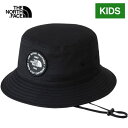 【楽天1位】 ザ・ノース・フェイス ノースフェイス キッズ 帽子 メッセージハット K Message Hat ブラック NNJ02408