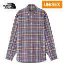 ノースフェイス ザ・ノース・フェイス ノースフェイス メンズ レディース 長袖シャツ ロングスリーブマドラスシャツ L/S Madras Shirt アイアンレッド×グラベル NR12431 IG