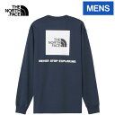 ザ・ノース・フェイス ノースフェイス メンズ 長袖Tシャツ ロングスリーブバックスクエアロゴティー L/S Back Square Logo Tee アーバンネイビー NT32442 UN