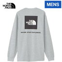 ザ・ノース・フェイス ノースフェイス メンズ 長袖Tシャツ ロングスリーブバックスクエアロゴティー L/S Back Square Logo Tee ミックスグレー NT32442 Z