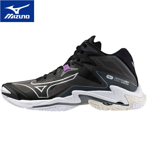 ミズノ MIZUNO メンズ レディース バレーボールシューズ ウエーブライトニング Z8 MID WAVE LIGHTNING Z8MID ブラック×シルバー V1GA2405 52