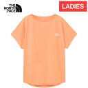 ザ・ノース・フェイス ノースフェイス レディース トレーニングウェア シャツ フレンチスリーブロゴデザインティー F/S Logo Design Tee ピーチグラナイト NTW32374 PR(4)
