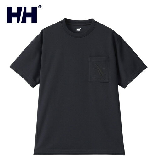 ヘリーハンセン HELLY HANSEN メンズ レディース 半袖シャツ ショートスリーブツインセイルティー S/S Twin Sail Tee ブラックシングルカラー HH62400 US