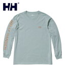 ヘリーハンセン Tシャツ メンズ ヘリーハンセン HELLY HANSEN メンズ 長袖Tシャツ ロングスリーブレターティー L/S Letter Tee アクアグレ HE32331 AH