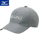 ミズノ MIZUNO メンズ ゴルフウェア 帽子 ロゴツイルキャップ グレー E2MW2502 05