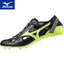 ミズノ MIZUNO メンズ レディース 陸上 スパイク クロノインクス 9 CHRONO INX 9 ブラック×グリーン U1GA2100 52