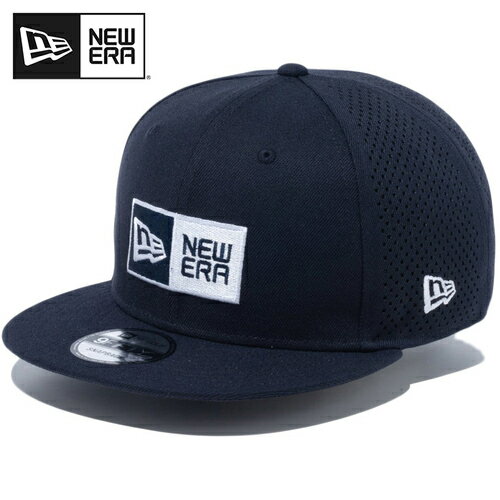 ニューエラゴルフ NEW ERA GOLF メンズ レディース ゴルフウェア 帽子 9FIFTY Laser Perforated Box Logo ボックスロゴ ネイビー 14109208 NVY