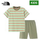 ザ・ノース・フェイス ノースフェイス キッズ Tシャツ ショートスリーブボーダーテントティー&ショート S/S Border Tent Tee & Short ...