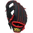 ビーアクティブ Be Active キッズ スポーツトイ 野球 子供用グローブ 左投用 9インチ ブラック×レッド BA-6516
