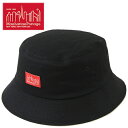 マンハッタンポーテージ Manhattan Portage メンズ レディース ツイルバケットハット Twill Bucket HAT ブラック MP238