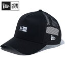 ニューエラ NEW ERA メンズ レディース キャップ 9FORTY A-Frame トラッカー Box Logo ボックスロゴ ウーブンパッチ ブラック 14109744