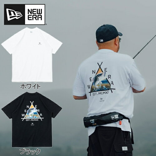 ニューエラアウトドア NEWERA OUTDOOR メンズ レディース 半袖 コットン Tシャツ Angler Collection ブラックバス OD SS CT TEE YOSHIDA BROS