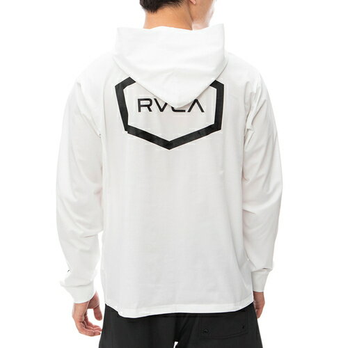 [J RVCA Y wbNX bVK[h T[t t[fB HEX LS SURF HOODIE zCg BE041800 WHT