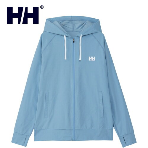 ヘリーハンセン HELLY HANSEN メンズ レディース ロングスリーブフルジップフーディラッシュガード L/S Full-zip Hoodie Rashguard ペールブルー HH82405 PB