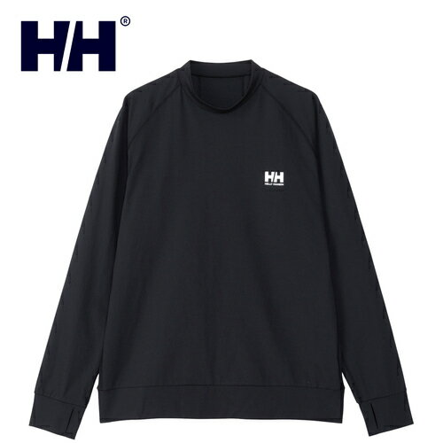 إ꡼ϥ󥻥 HELLY HANSEN  ǥ 󥰥꡼֥å奬 L/S Rashguard ֥å HH82407 K