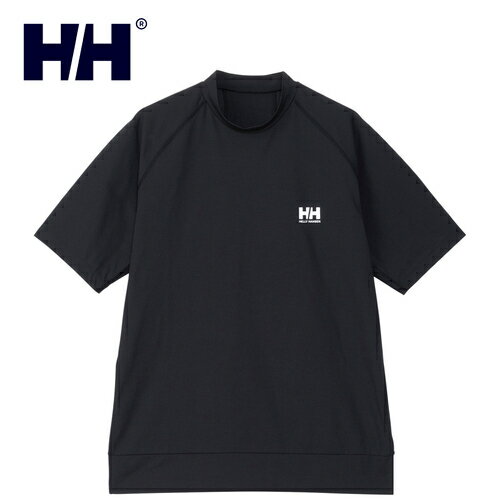 ヘリーハンセン HELLY HANSEN メンズ レディース ショートスリーブラッシュガードティー S/S Rashguard Tee ブラック HH82408 K