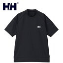 ヘリー・ハンセン HELLY HANSEN メンズ レディース ショートスリーブラッシュガードティー S/S Rashguard Tee ブラック HH8240...