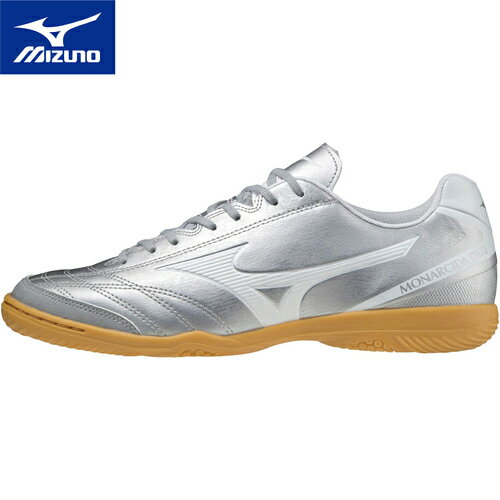 ミズノ MIZUNO メンズ レディース フットサル トレーニングシューズ モナルシーダネオ サラ セレクト IN MONARCIDA NEO SALA SELECT IN シルバー×ホワイト Q1GA2122 03