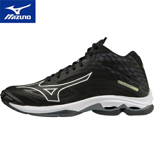 ★セールsale 32％OFF★ ミズノ MIZUNO メンズ レディース バレーボールシューズ ウエーブライトニングZ7 ミッドカット WAVE LIGHTNING Z7MID ブラック×ホワイト V1GA2250 01