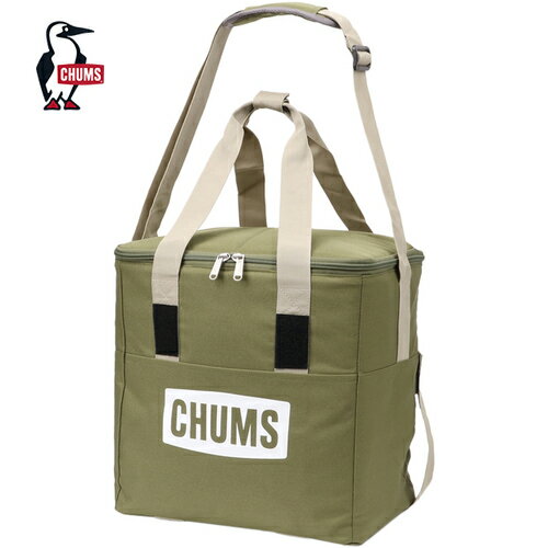 クーラーボックス チャムス ロゴ ソフトクーラーバッグ CHUMS Logo Soft Cooler Bag カーキ CH60-3761 M022