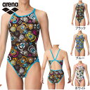 ★4/28〜5/6 ポイント5倍★ ★セールsale 10〜25%OFF★ アリーナ arena レディース 競泳水着 トレーニングワンピース オープンバック ...