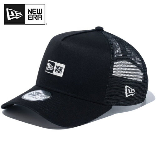 ニューエラ NEW ERA メンズ レディース キャップ 9FORTY A-Frame トラッカー Box Logo ボックスロゴ ブラック/クローム 14109749 BLK CRM