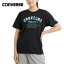 コンバース CONVERSE レディース バスケットボール トレーニングウェア ガールズプリントTシャツ ブラック CB341351 1900