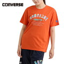 コンバース CONVERSE レディース バスケットボール トレーニングウェア ガールズプリントTシャツ オレンジ CB341351 5600