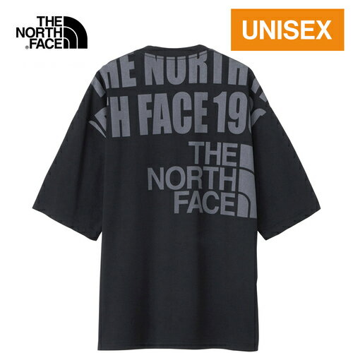 ザ・ノース・フェイス ペアTシャツ ザ・ノース・フェイス ノースフェイス メンズ レディース 半袖Tシャツ ショートスリーブオーバーサイズドロゴティー S/S Oversized Logo Tee ブラック NT32433 K