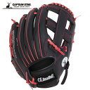 キャプテンスタッグ CAPTAIN STAG キッズ CS ジュニア野球グラブ ブラック×レッド UX-2591