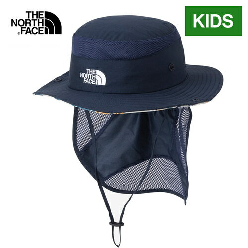 ザ・ノース・フェイス ノースフェイス キッズ 帽子 ノベルティサンシールドハット Kids Novelty Sunshield Hat アーバンネイビー2 NNJ02317 UU 1