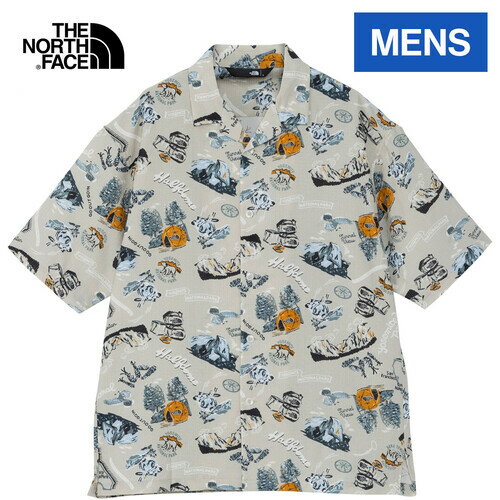 ザ・ノース・フェイス ノースフェイス メンズ 半袖シャツ ショートスリーブアロハベントシャツ S/S Aloha Vent Shirt ヨセミテキャンプベージュ NR22330 YB