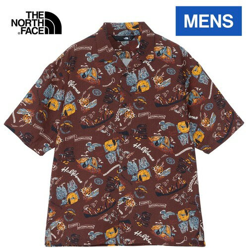 ザ・ノース・フェイス ノースフェイス メンズ 半袖シャツ ショートスリーブアロハベントシャツ S/S Aloha Vent Shirt ヨセミテキャンプレッド NR22330 YR