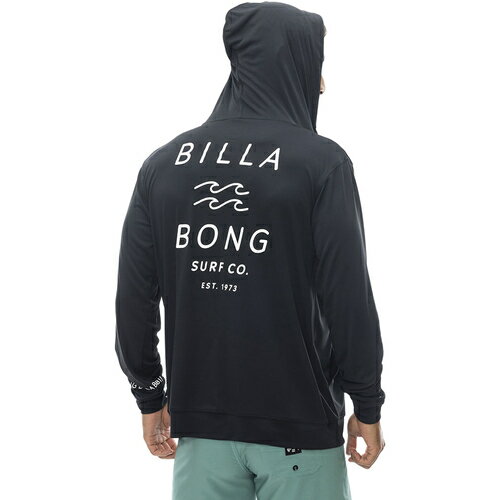 r{ BILLABONG Y }X|[c bVK[h bV Wbv t[h RASH ZIP HOOD ubN BE011855 BLK