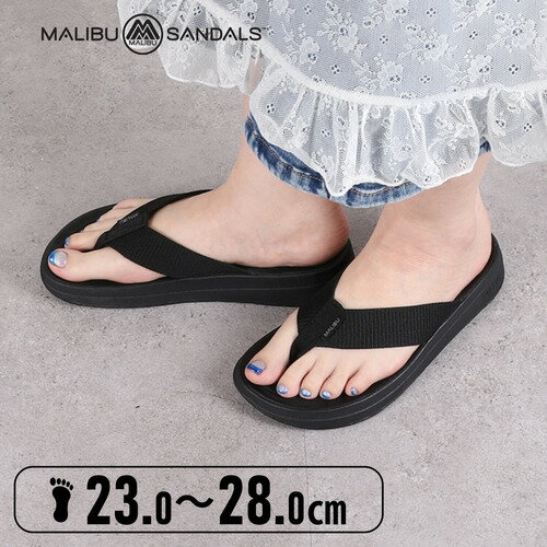 マリブサンダルズ MALIBU SANDALS メンズ レディース サンダル サーフライダー SURFRIDER ブラック MS080001 BLACK/BLACK