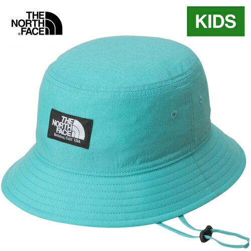 ザ・ノース・フェイス ノースフェイス キッズ 帽子 キャンプサイドハット Kids Camp Side Hat ガイザーアクア NNJ02314 GA