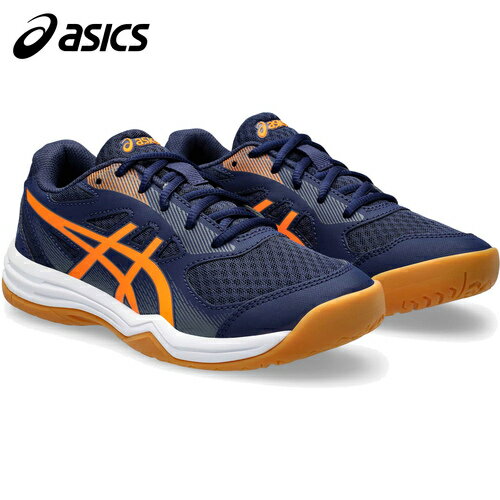 アシックス asics キッズ バレーボールシューズ アップコート 5 GS UPCOURT 5 GS ピーコート/ショッキングオレンジ 1074A039 404