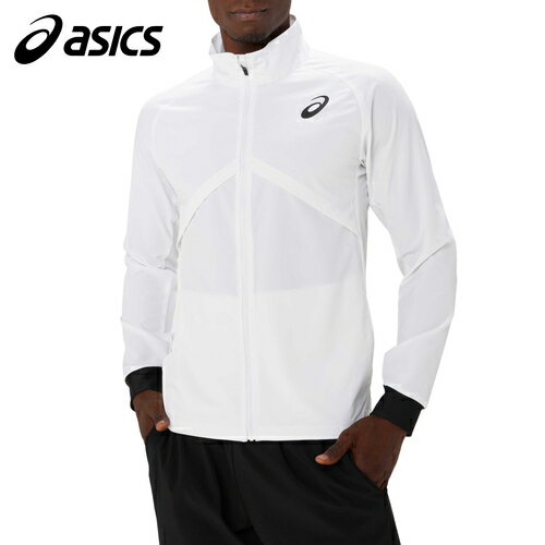 アシックス asics メンズ TRACKELITEストレッチウーブンジャケット MEN PRO-FIT STRETCH WOVEN JACKET ブリリアントホワイト 2091A676 100