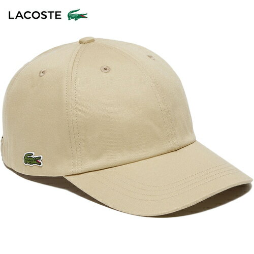 ラコステ ラコステ LACOSTE フロントブランク6パネルキャップ ベージュ RK010J-99 02S