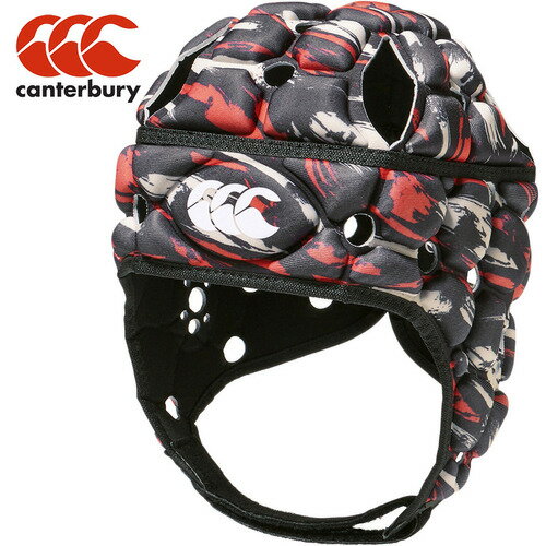 カンタベリー CANTERBURY ラグビー プロテクター ベンチレイターヘッドギア VENTILATOR HEADGEAR ブラックレッド AA04026 BR